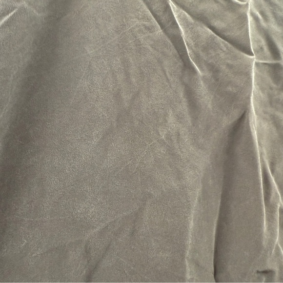 Weekend MaxMara 100% Silk Black Short Sleeve Ruffle Front Shift Dress Sz 12 US - Picture 9 of 13